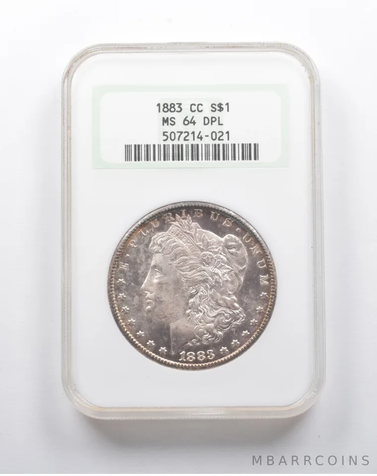 MS64 DPL 1883-CC Morgan Silver Dollar NGC *8128