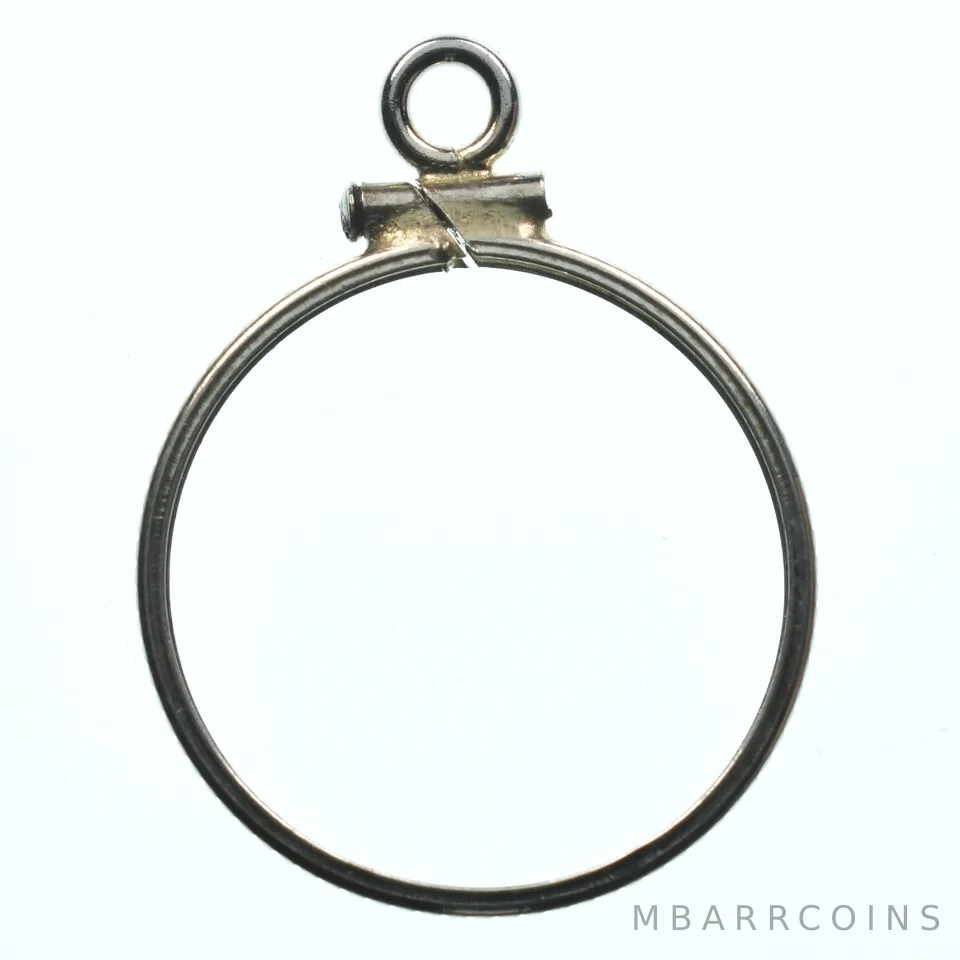 Sterling Silver 20 MM Coin Bezel Pendant Frame Edge *2373