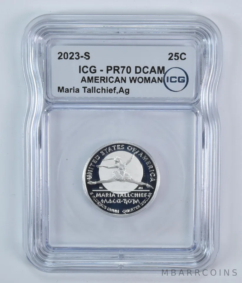 2023-S American Women Quarter Maria Tallchief Silver PR70 DCAM ICG