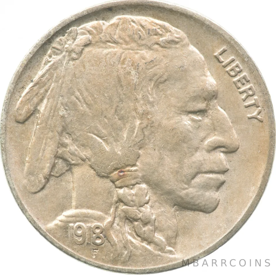 1918 Indian Head Buffalo Nickel a8977