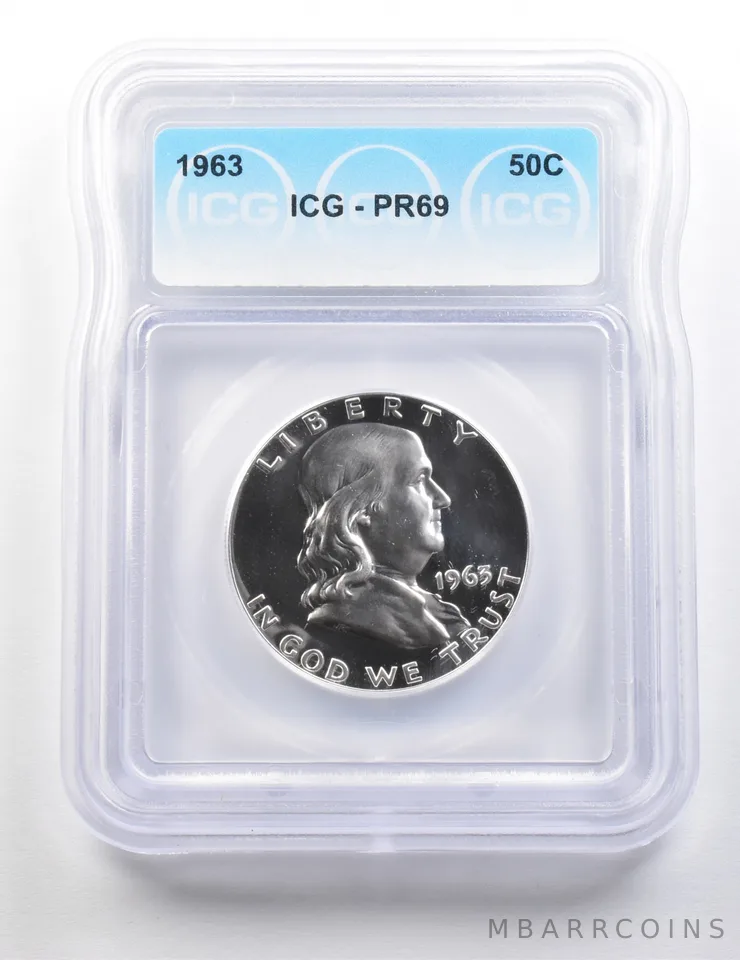 1963 Franklin Half Dollar PR69 ICG *9476