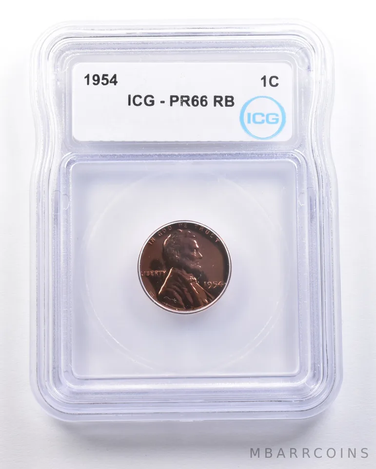 1954 Lincoln Wheat Cent PR66 RB ICG Proof *4692