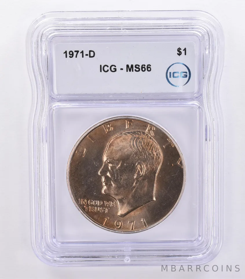 1971-D Eisenhower $1 MS66 ICG Beautiful Tone *8705