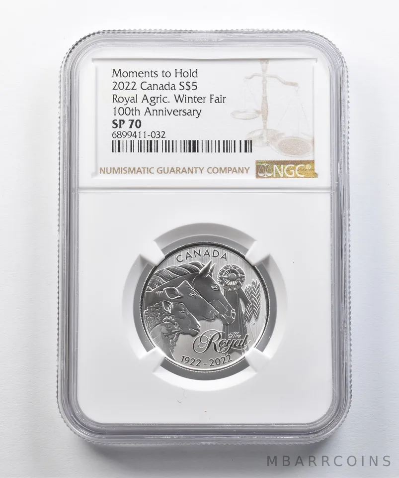 2022 Canada $5 Silver Royal Agricultural Winter Fair 100th Anniv. SP70 NGC a4379