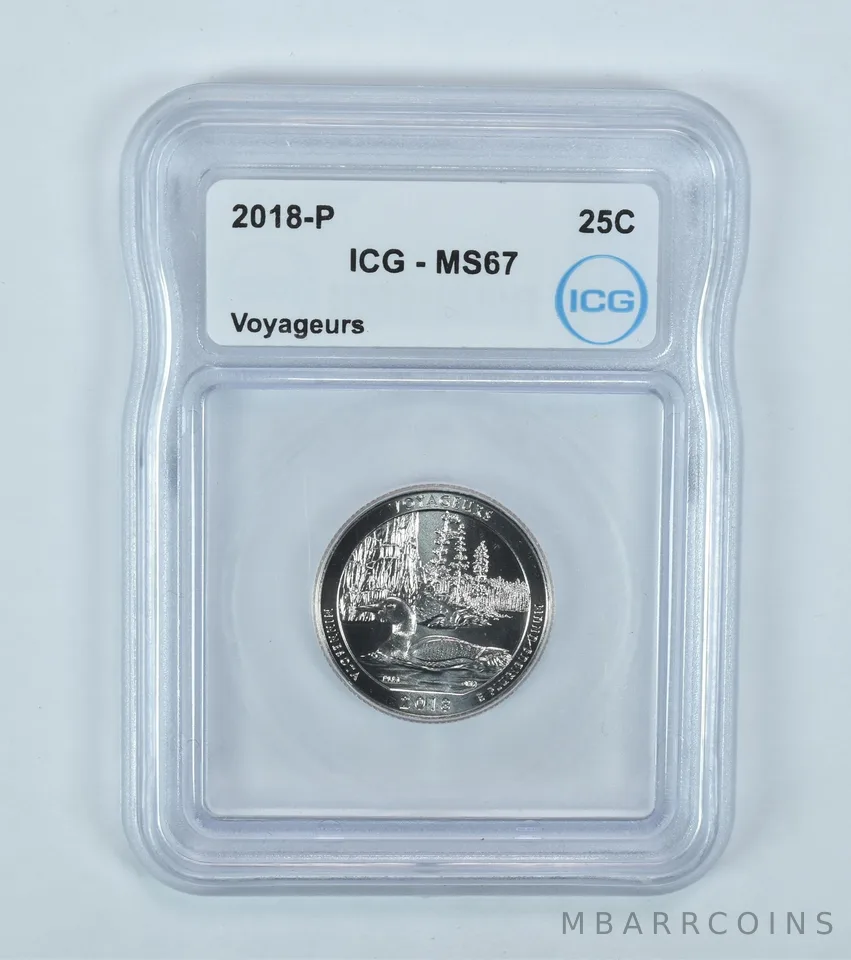 2018-P Washington Quarter ATB Voyageurs MS67 ICG