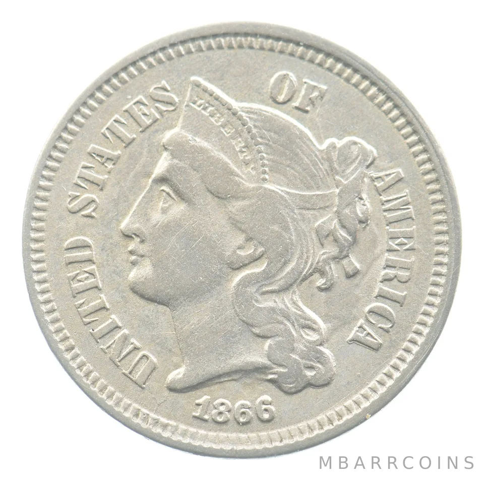 1866 Three Cent Nickel *3732