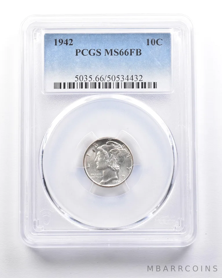 1942 Mercury Dime MS66 FB PCGS *4602