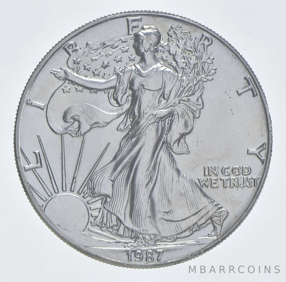 Better Date 1987 American Silver Eagle 1 Troy Oz .999 Fine Silver *976
