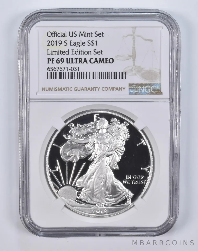 2019-S American Silver Eagle Limited Edition Set UCAM PF69 NGC