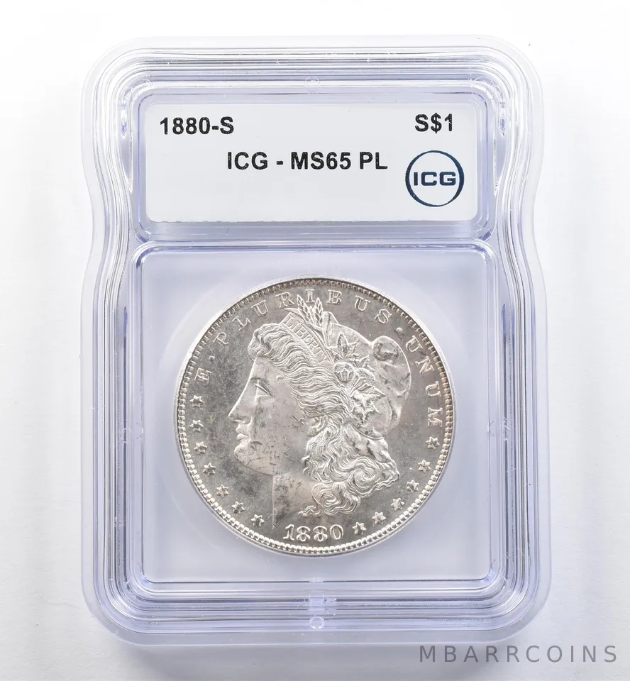 1880-S Morgan Silver Dollar MS65 PL ICG *6022