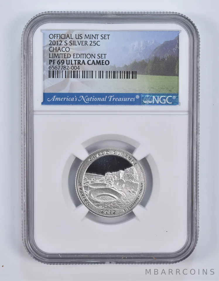 2012-S Silver PF69 ANT Chaco Quarter Limited Edition NGC