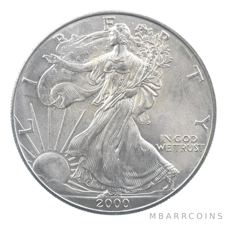 Better Date 2000 American Silver Eagle 1 Troy Oz .999 Fine Silver *864