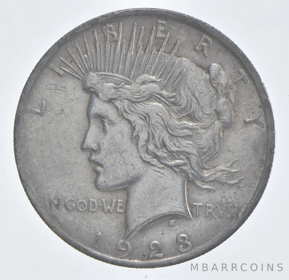 Better - 1923 Peace Silver Dollar - 90% US Coin *719