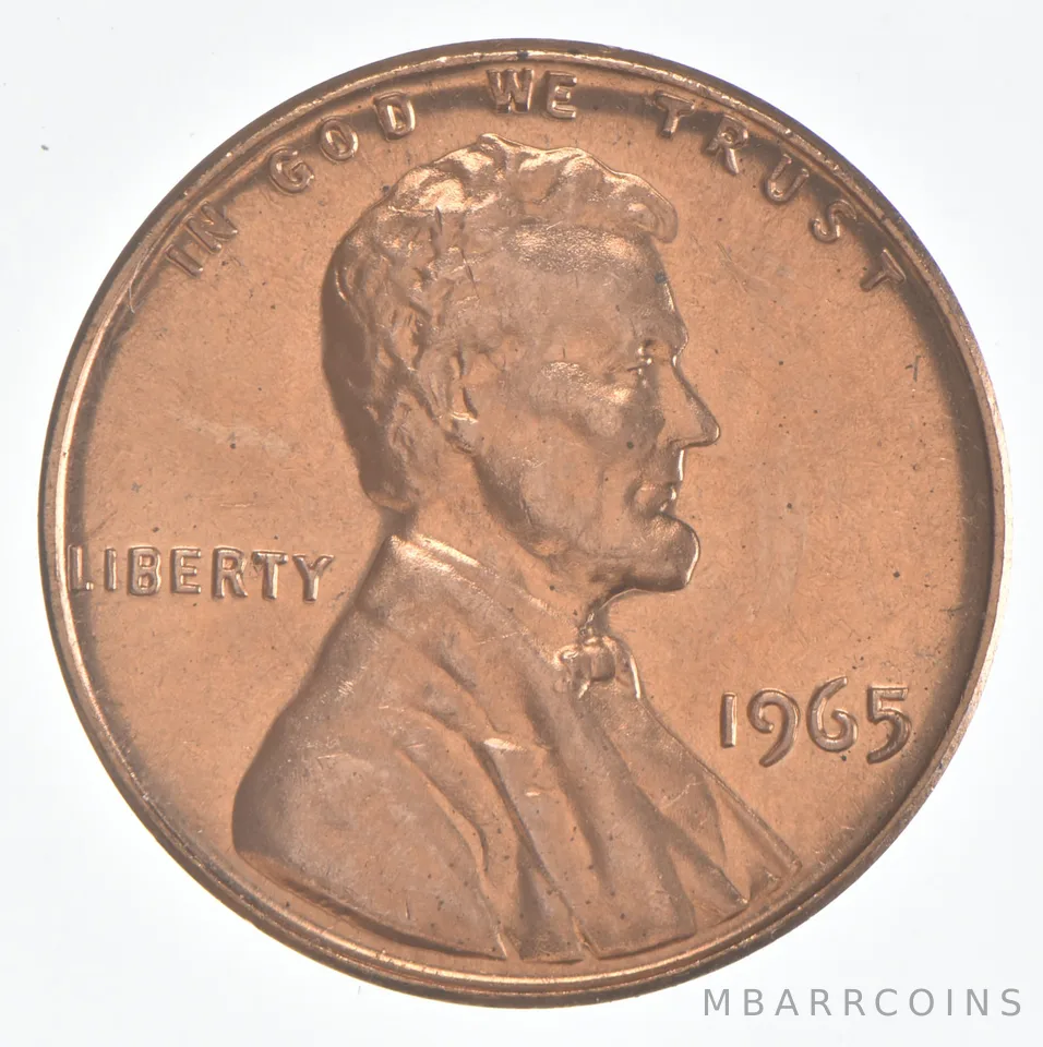 1965 Lincoln Memorial Cent SMS Finish Unc