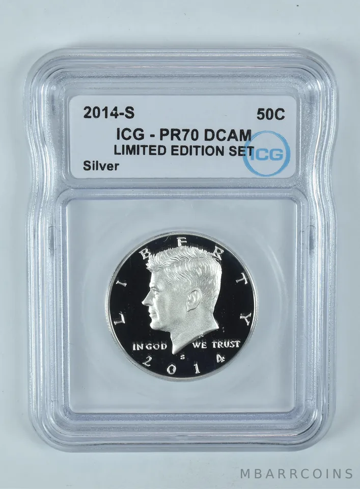 2014-S Kennedy Half Dollar Silver Limited Edition Set PR70 DCAM ICG