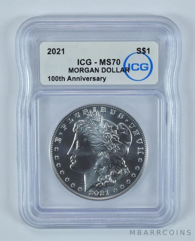 2021 Morgan Silver Dollar MS70 ICG