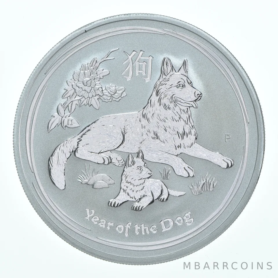 2018 P Australia 1 Dollar Silver Year Of The Dog 1 Oz