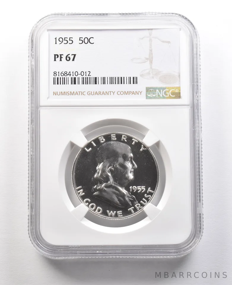 1955 Franklin Half Dollar PF67 NGC Great Contrast a8948