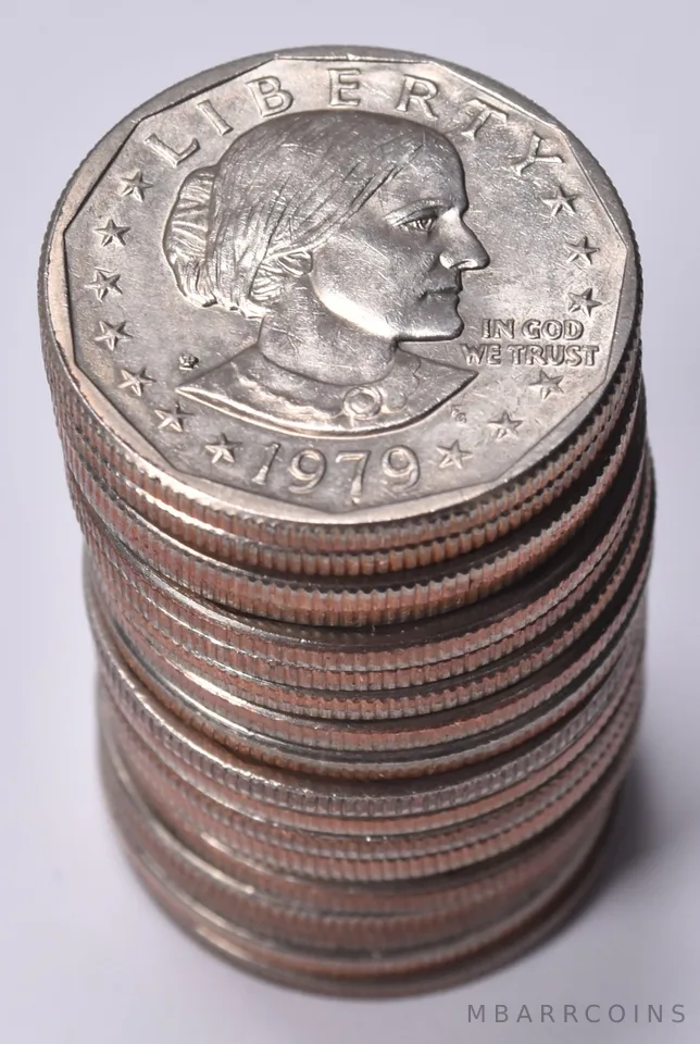 (20) BU 1979-P Susan B Anthony Dollar Roll of 20