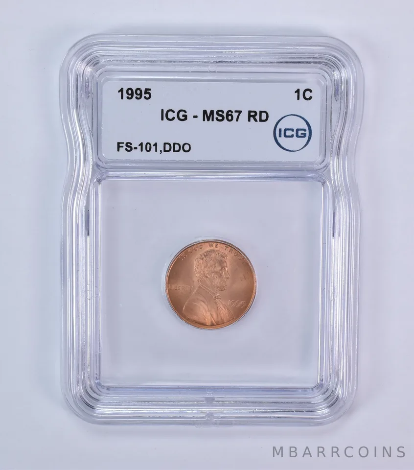 1995 Lincoln Memorial Cent FS-101 DDO MS67 RD ICG *7960
