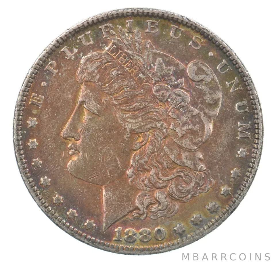 1880-O Morgan Silver Dollar Beautiful Tone a1949