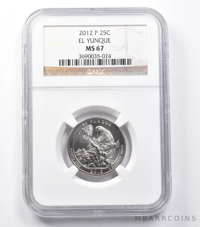 MS67 2012-P Washington Quarter El Yunque NGC *5405