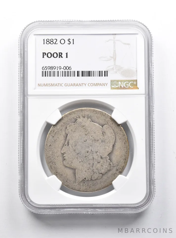 POOR 1 1882-O Morgan Silver Dollar NGC Lowball Pocket Piece *1159