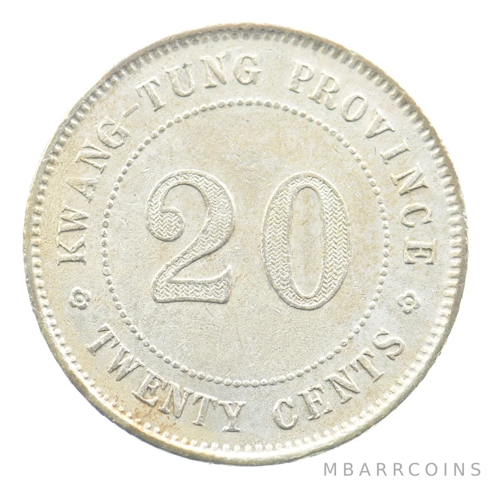 1929 China Kwangtung 20 Cents Y#426 *5019