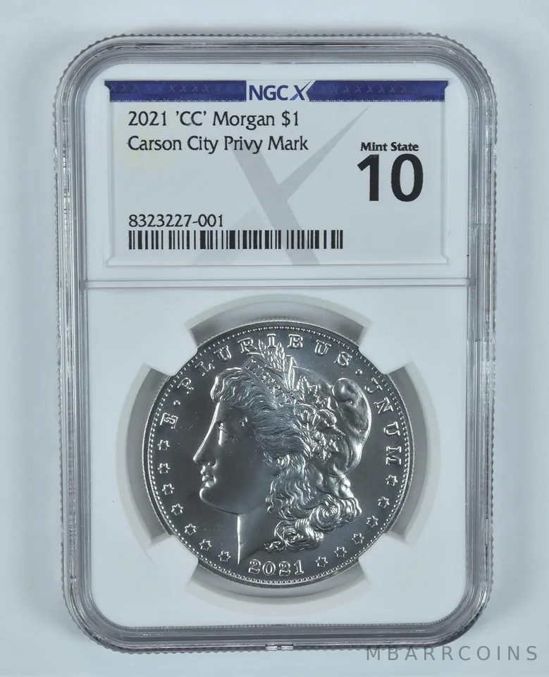 2021-CC Privy Morgan Silver Dollar Mint State 10 NGC X NGCX