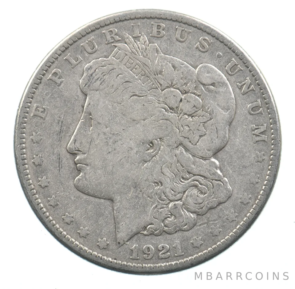 Early - 1921-S Peace Silver Dollar - 90% US Coin *492