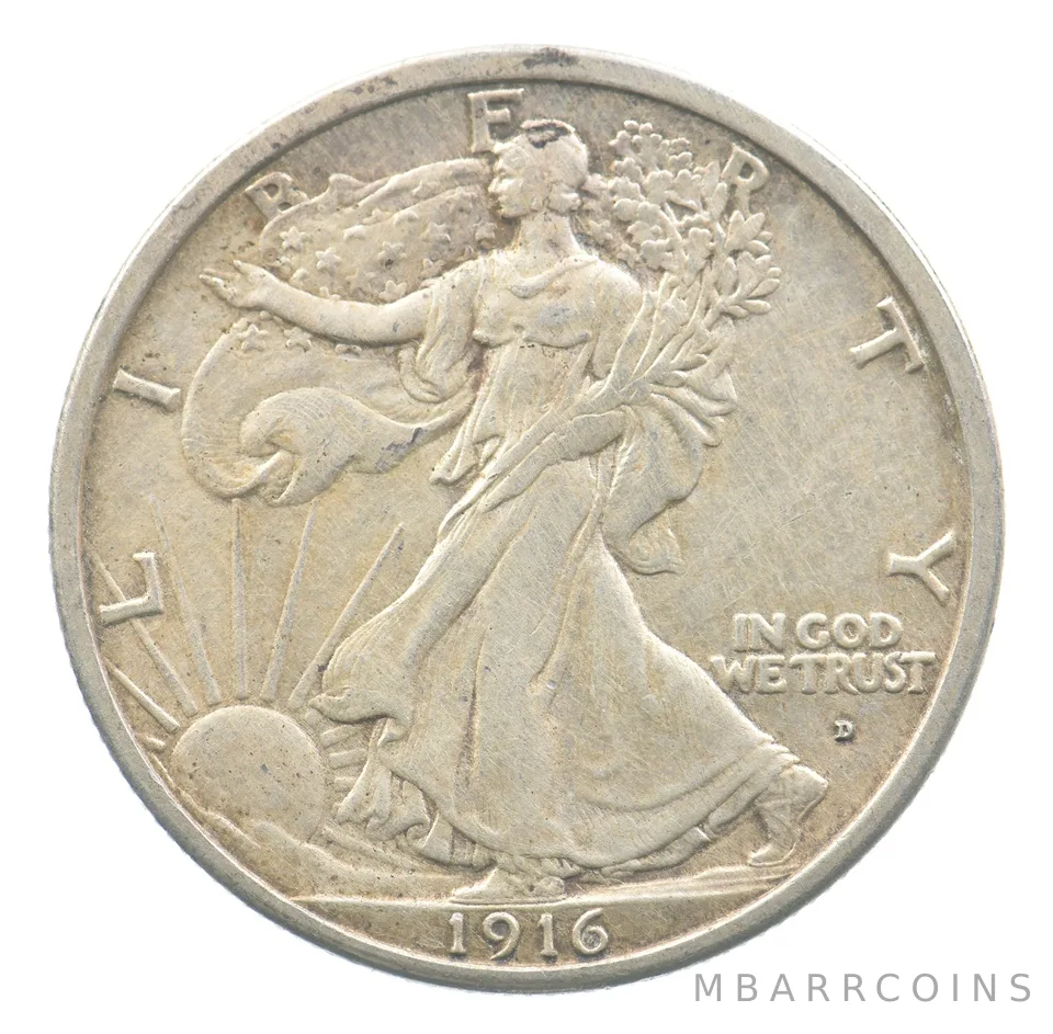 1916-D Walking Liberty Half Dollar *7789