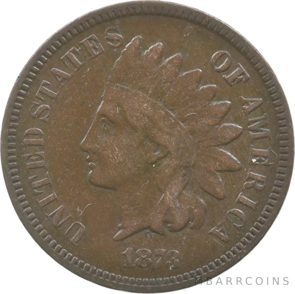 1873 Indian Head Cent Open 3 a9489