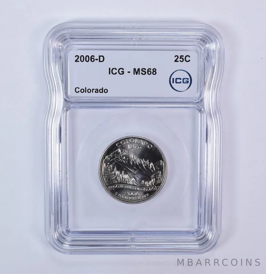 2006-D Washington State Quarter Colorado MS68 ICG