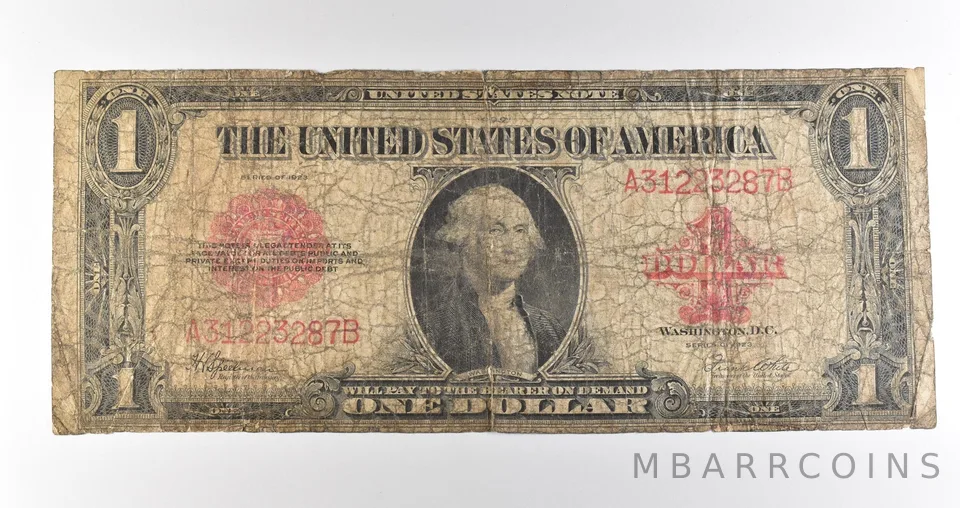 1923 $1 Legal Tender Red Seal Large Note Fr#40 *4680