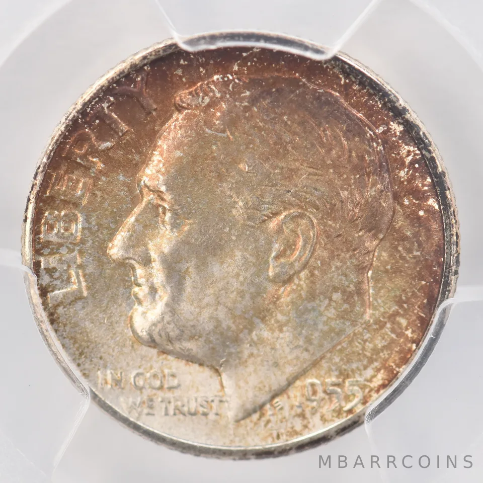 1955-S Roosevelt Dime MS65 PCGS Beautiful Tone *0771