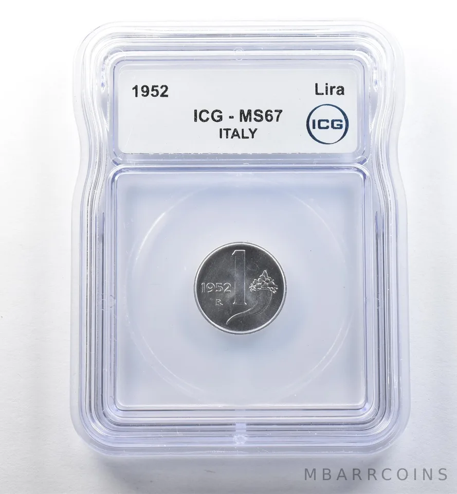 1952 Italy Lira MS67 ICG *2582