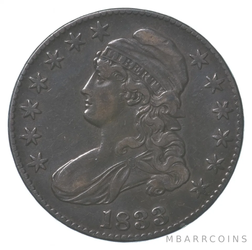 1833 Capped Bust Half Dollar *8706