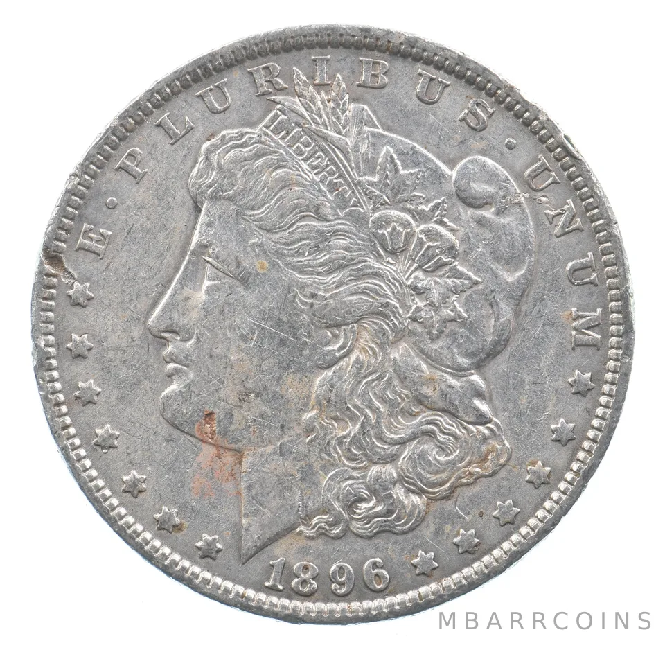 Better 1896 Morgan Silver Dollar - 90% US Coin - Nice Coin *366