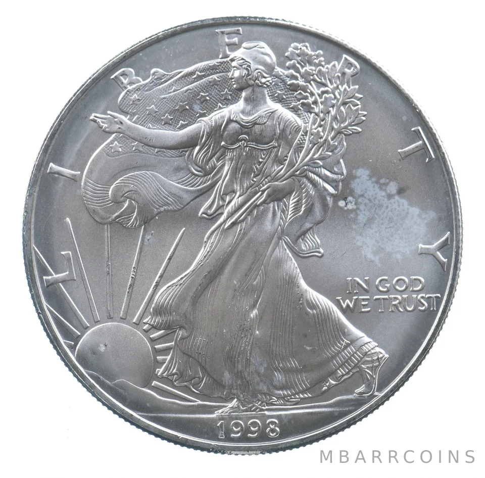 Better Date 1998 American Silver Eagle 1 Troy Oz .999 Fine Silver *720