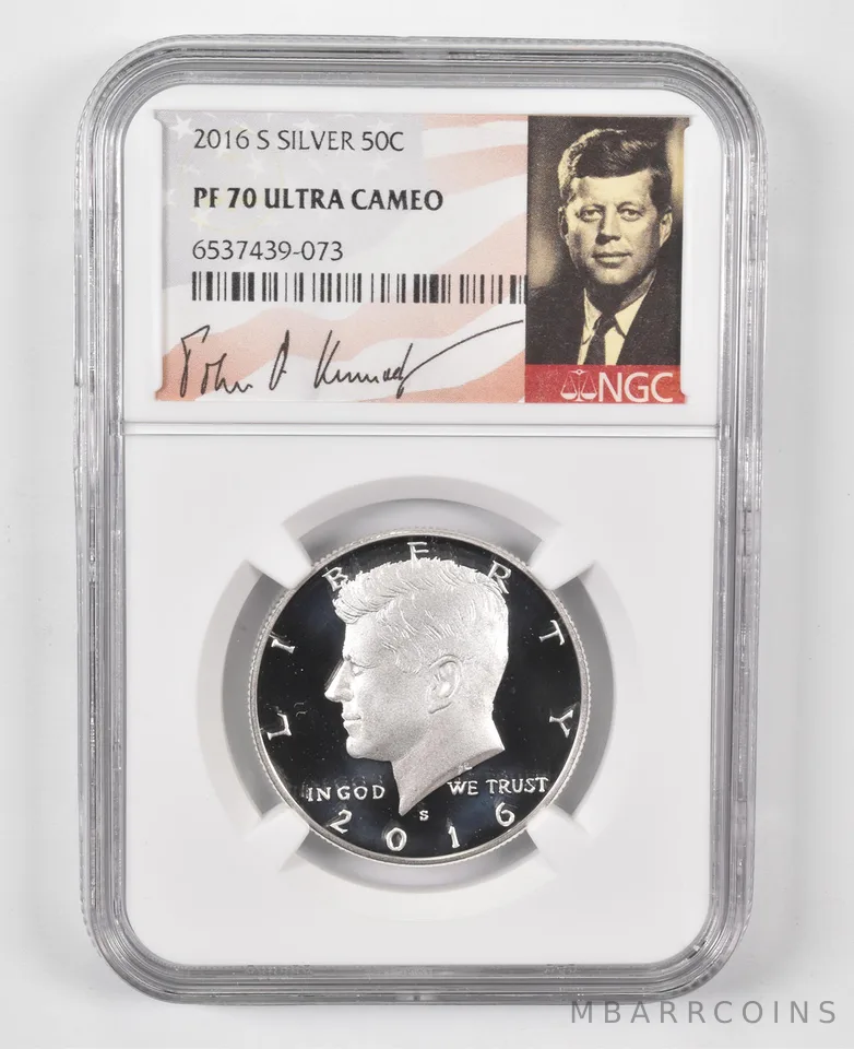 2016-S Kennedy Half Dollar SILVER PF70 UCAM NGC Special Lbl