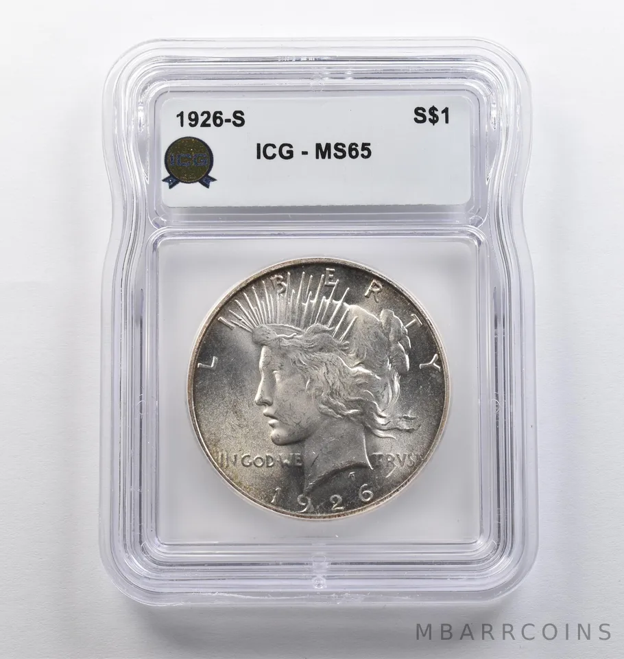 1926-S Peace Silver Dollar MS65 ICG *6978