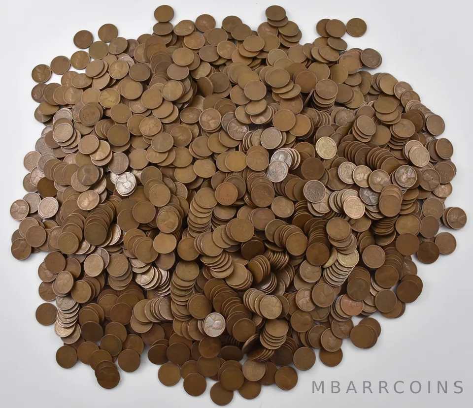 (100) 1920-1929 Lincoln Wheat Cents 2 Rolls Collection Lot