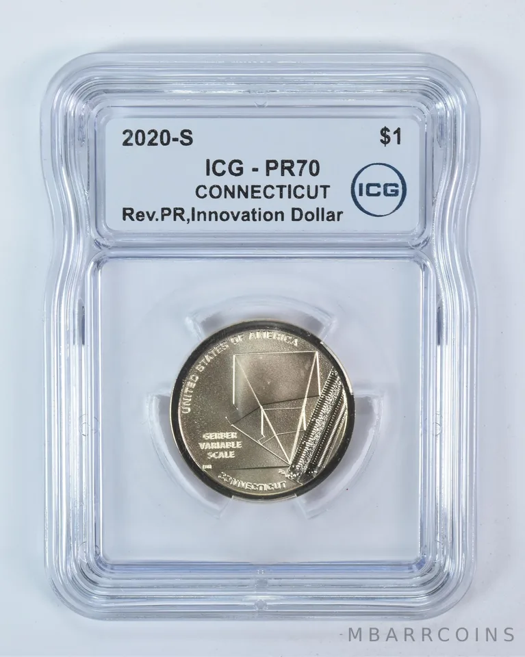 2020-S Innovation $1 Gerber Scale CT Reverse PR70 ICG