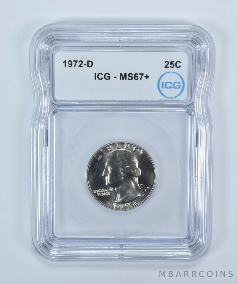 1972-D Washington Quarter MS67+ ICG