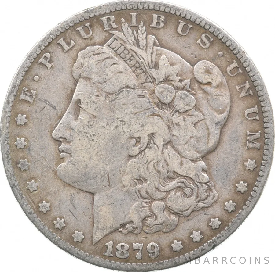 1879-S REV Of 78 Morgan Silver Dollar a8462