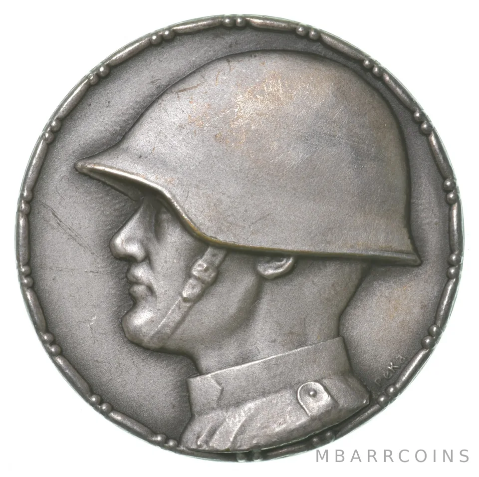 French Artillery Silver Medal Verb Schweiz Swiss Shooting Medal *6435
