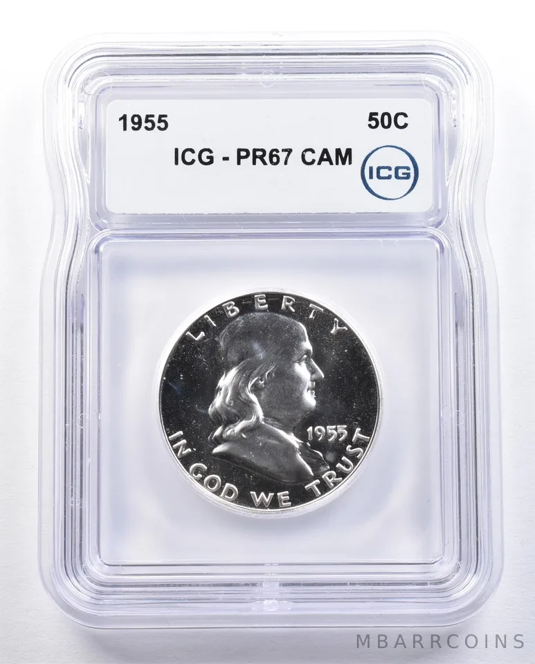 1955 Franklin Half Dollar PR67 CAM ICG *1651