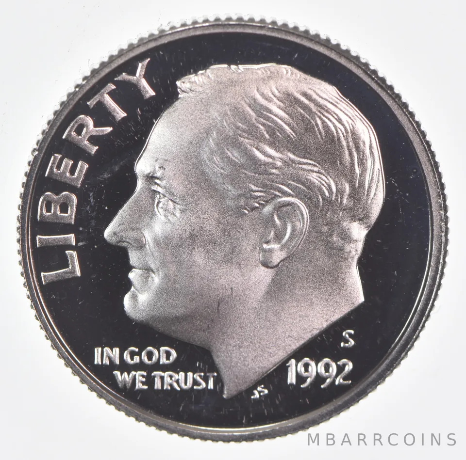 1992-S Roosevelt Dime Proof 90% Silver