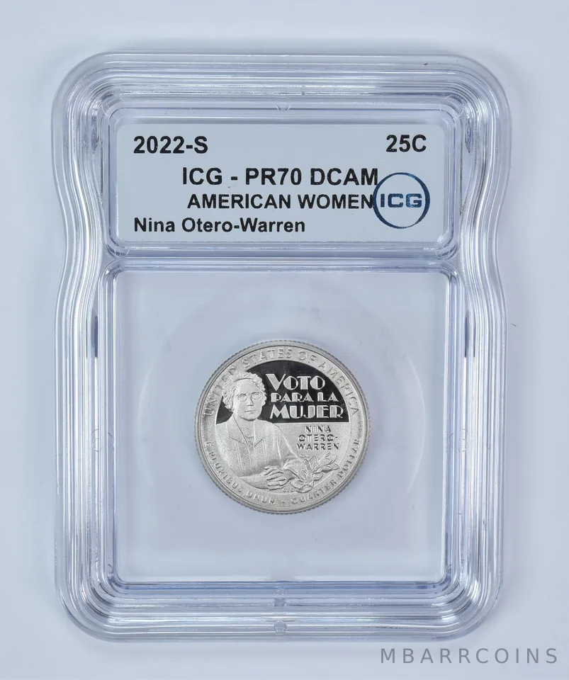 2022-S American Women Quarter Nina Otero-Warren PR70 DCAM ICG