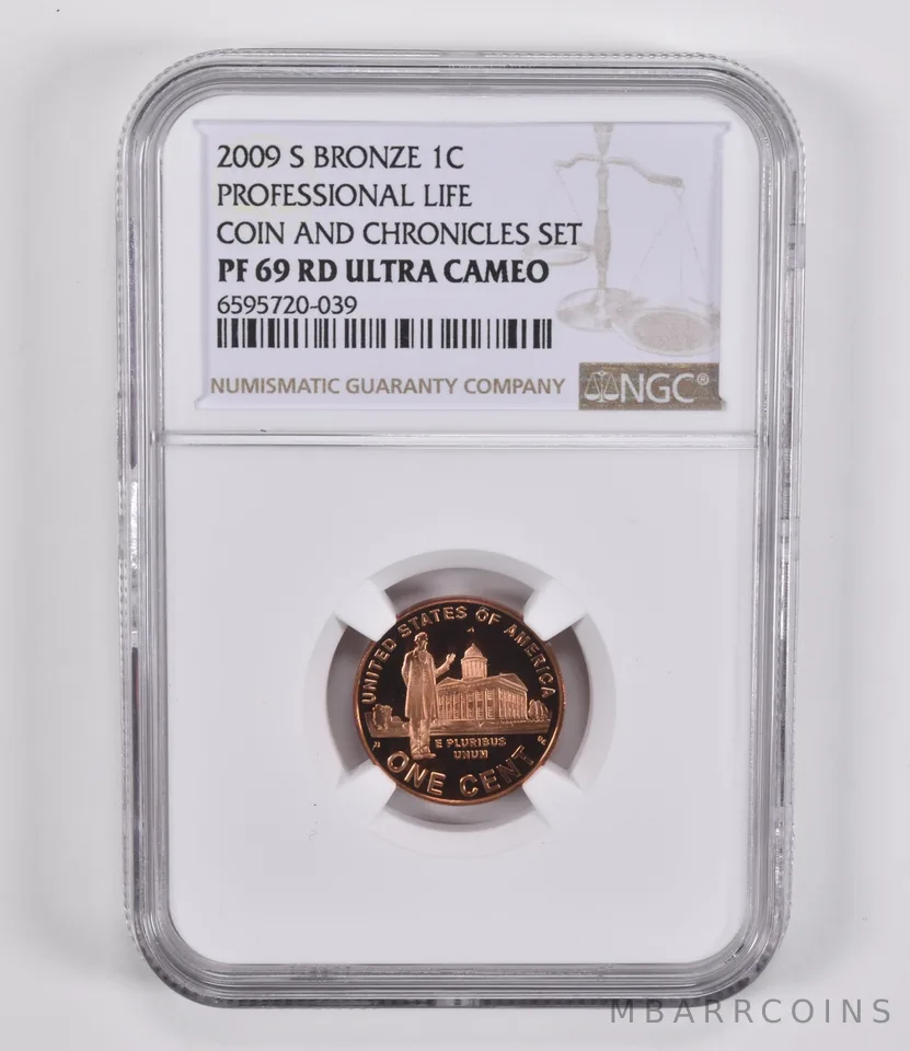 2009-S Lincoln Cent Professional Life Coin Chronicles Set PF69 RD NGC